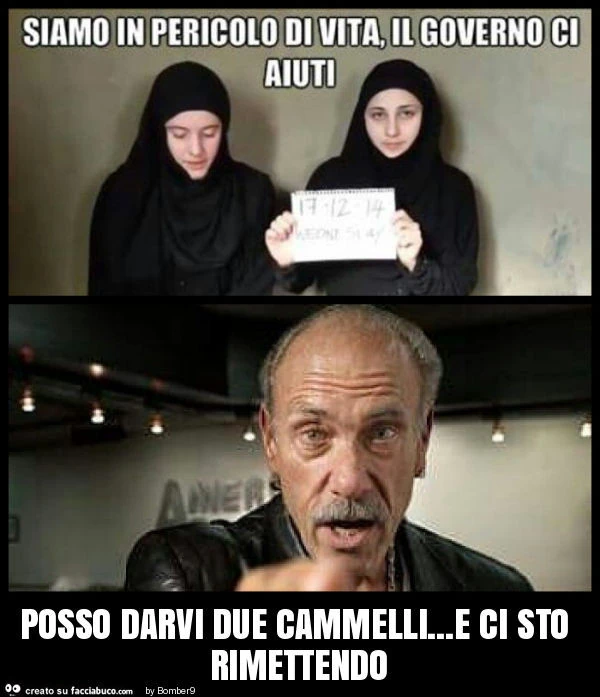Posso darvi due cammelli&hellip; e ci sto rimettendo