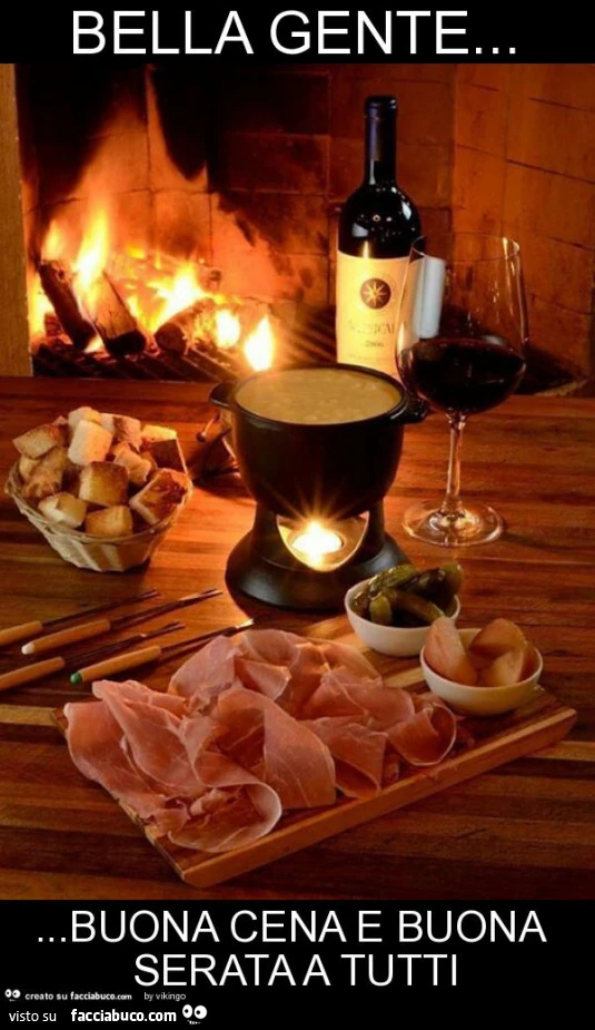 Bella gente&hellip; buona cena e buona serata a tutti