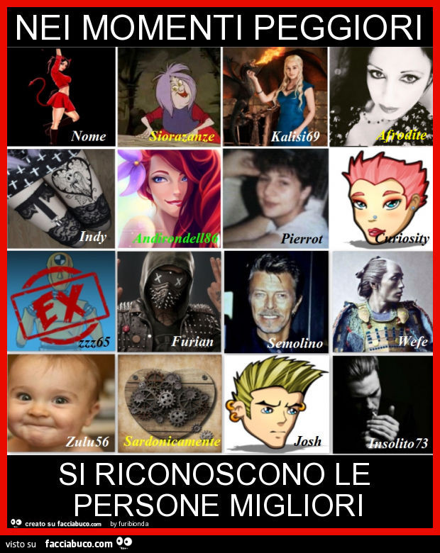 Nei momenti peggiori si riconoscono le persone migliori