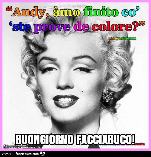 Buongiorno facciabuco