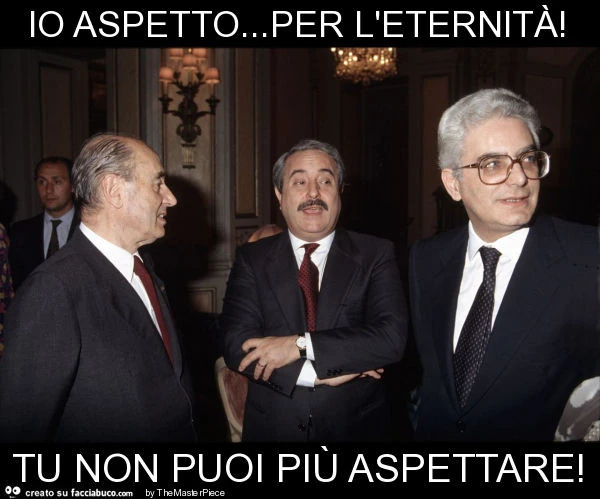 Io aspetto&hellip; per l'eternità! Tu non puoi più aspettare