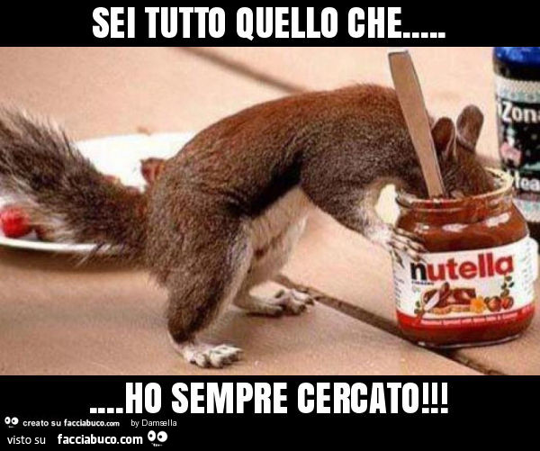 Sei tutto quello che… ho sempre cercato