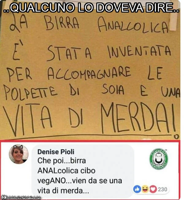 Qualcuno lo doveva dire