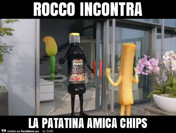 Rocco incontra la patatina amica chips