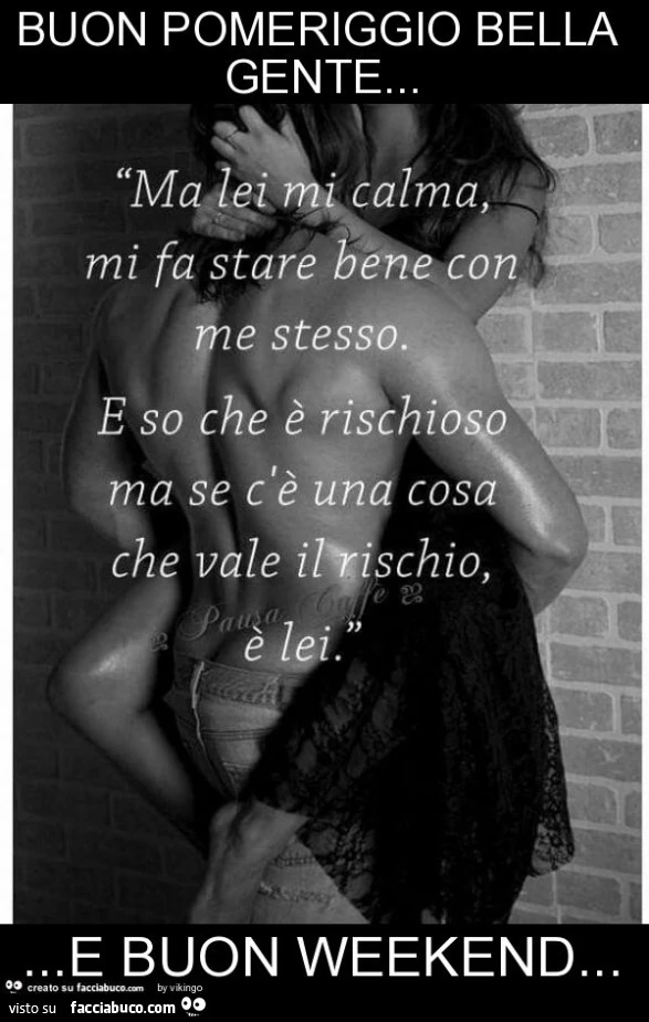 Buon pomeriggio bella gente&hellip; e buon weekend