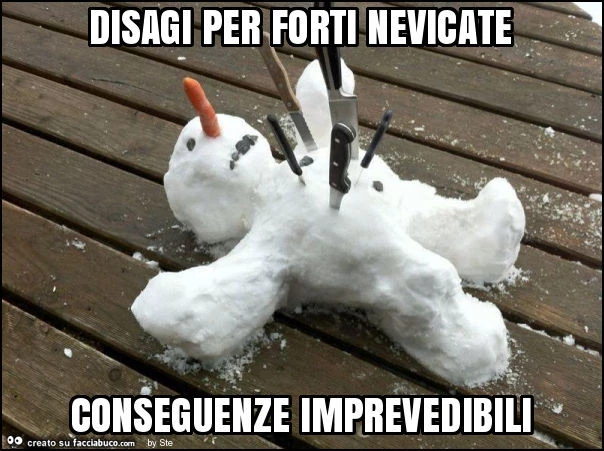 Disagi per forti nevicate conseguenze imprevedibili