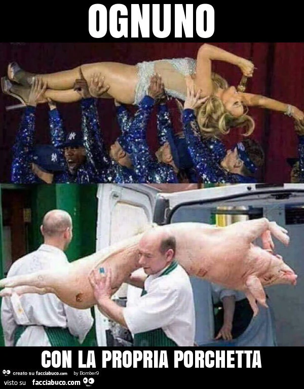Ognuno con la propria porchetta