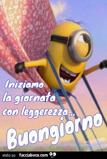Iniziamo la giornata con leggerezza… buongiorno