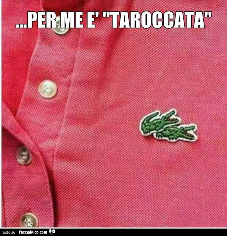 Per me è taroccata