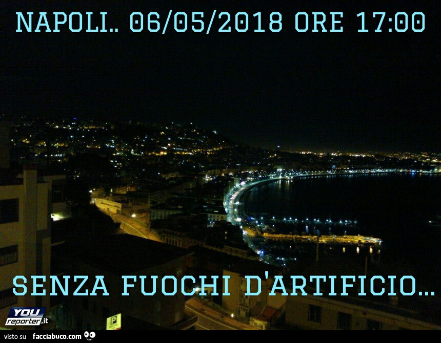 Napoli. 06/05/2018 ore 17 senza fuochì d'artificio