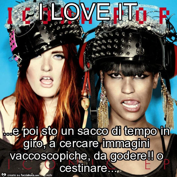 I love it&hellip; e poi sto un sacco di tempo in giro, a cercare immagini vaccoscopiche, da godere! O cestinare
