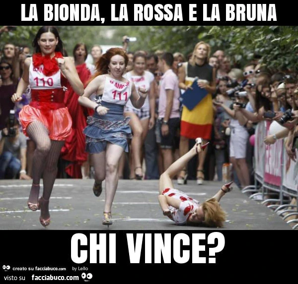 La bionda, la rossa e la bruna chi vince?