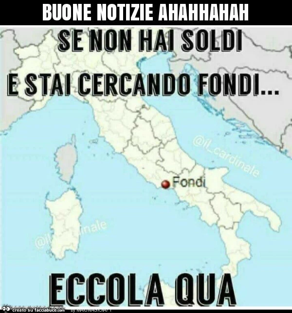 Buone notizie ahahhahah
