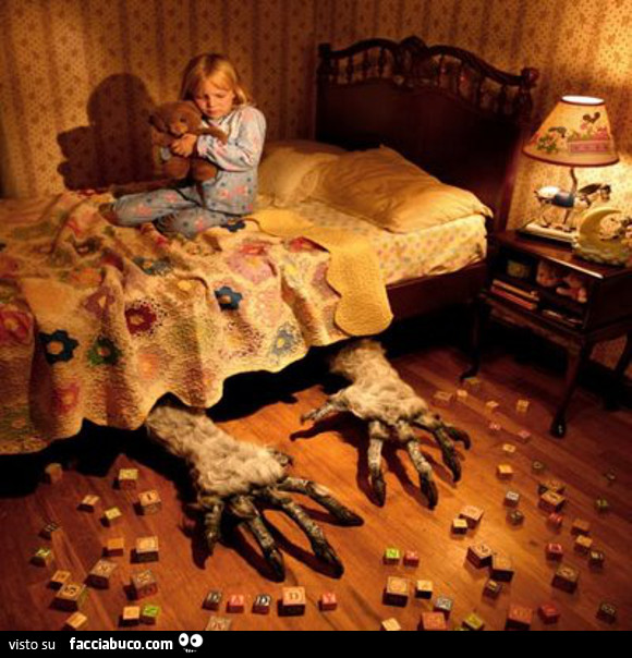 Il mostro sotto il letto facciabuco.com Lo trovi sotto il letto