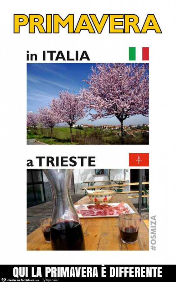 Qui la primavera è differente