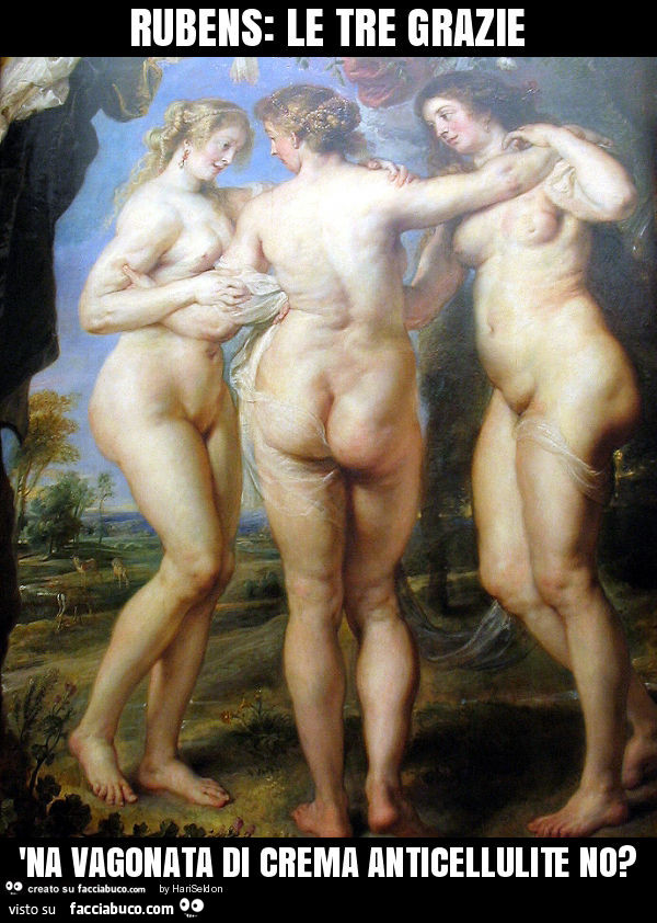 Rubens: le tre grazie 'na vagonata di crema anticellulite no?