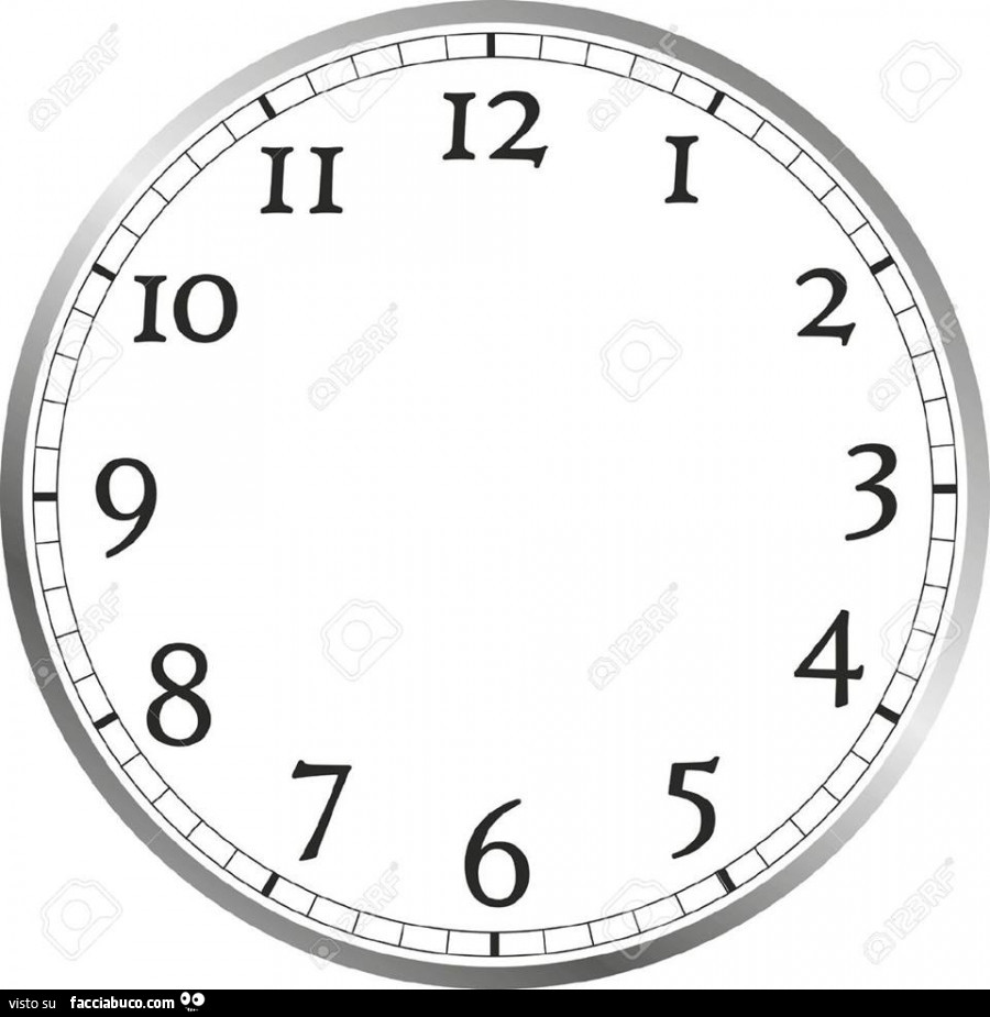 Orologio senza lancette - Facciabuco.com