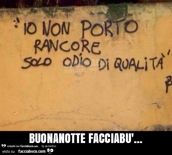 Buonanotte facciabù