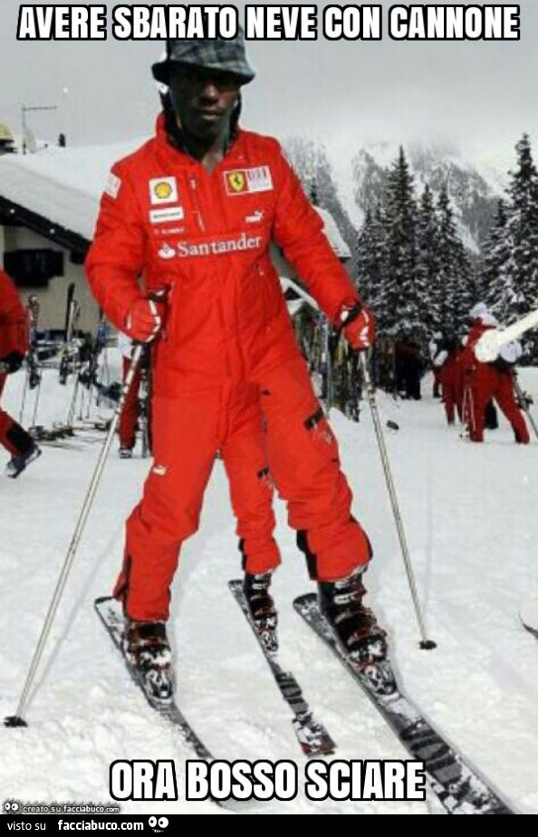 Avere sbarato neve con cannone ora bosso sciare
