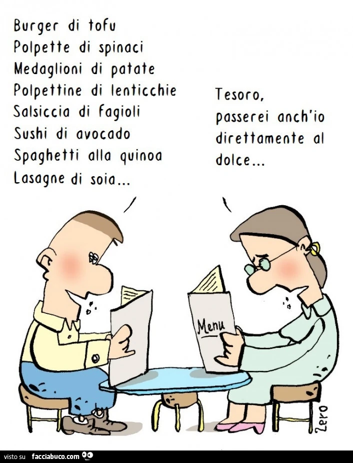 Burger di tofu, polpette di spinaci&hellip; tesoro, passerei anch'io direttamente al dolce