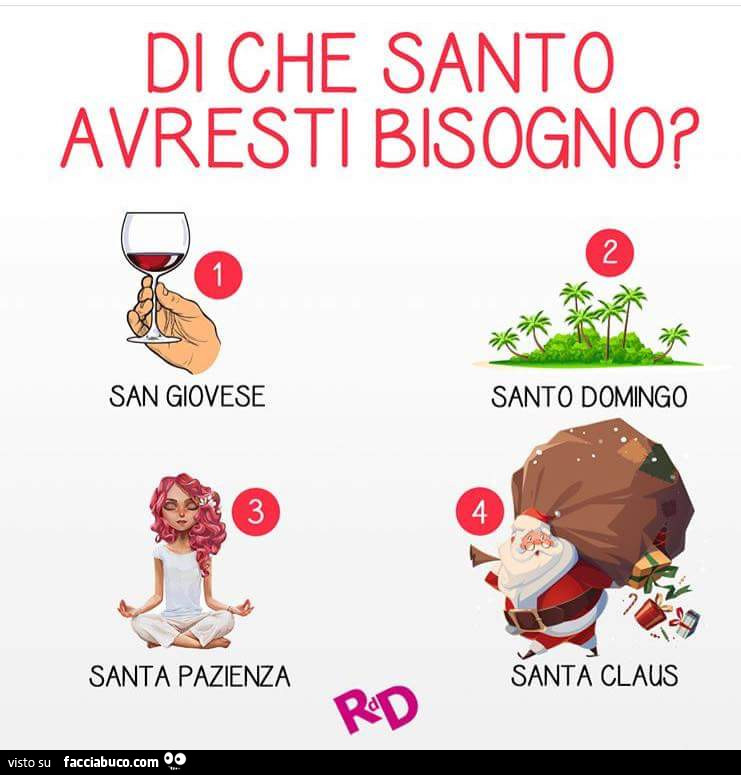 Di che santo avresti bisogno?