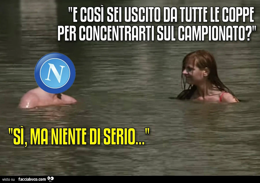 E così sei uscito da tutte le coppe per concentrarti sul campionato? Si, ma niente di serio