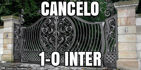 Cancelo 1-0 inter