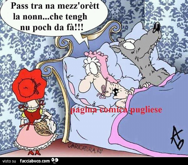 Pass tra na mezz'orètt la nonn… che tengh nu poch da fà