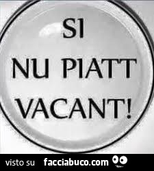 Si nu piatt vacant