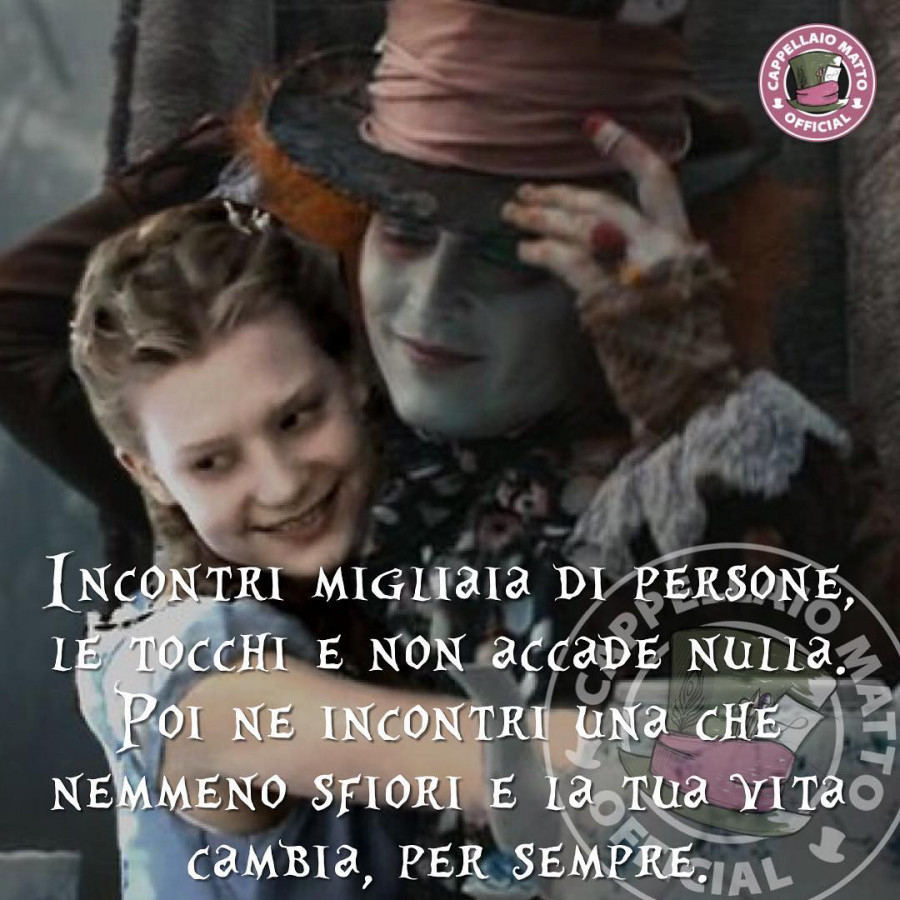 Incontri migliaia di persone, le tocchi e non accade nulla. Poi ne incontri una che nemmeno sfiori e la tua vota cambia, per sempre