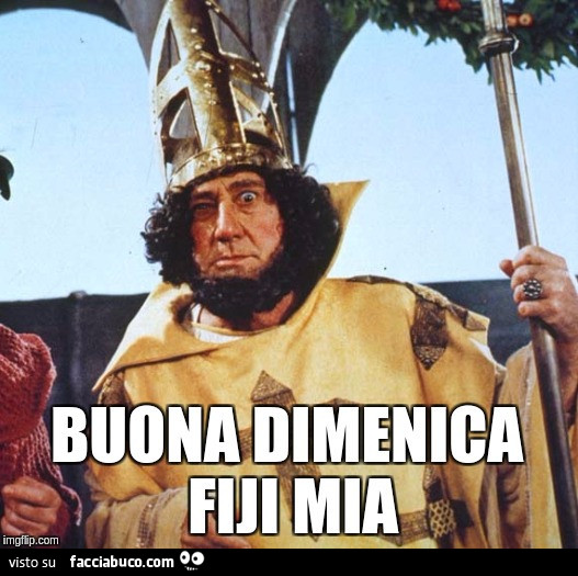 Buona dimenica fiji mia