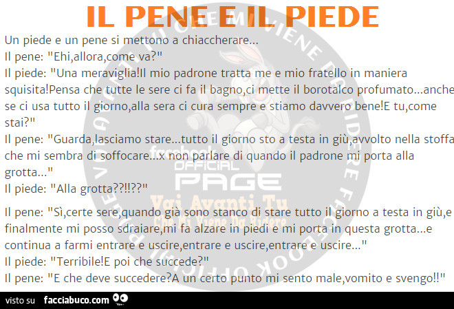 Il pene e il piede