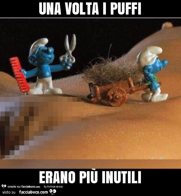Una volta i puffi erano più inutili