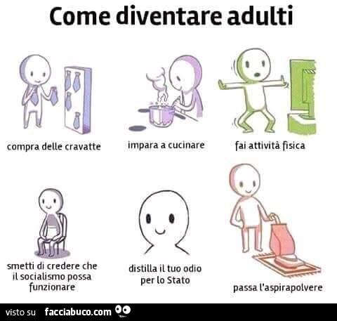 Come diventare adulti