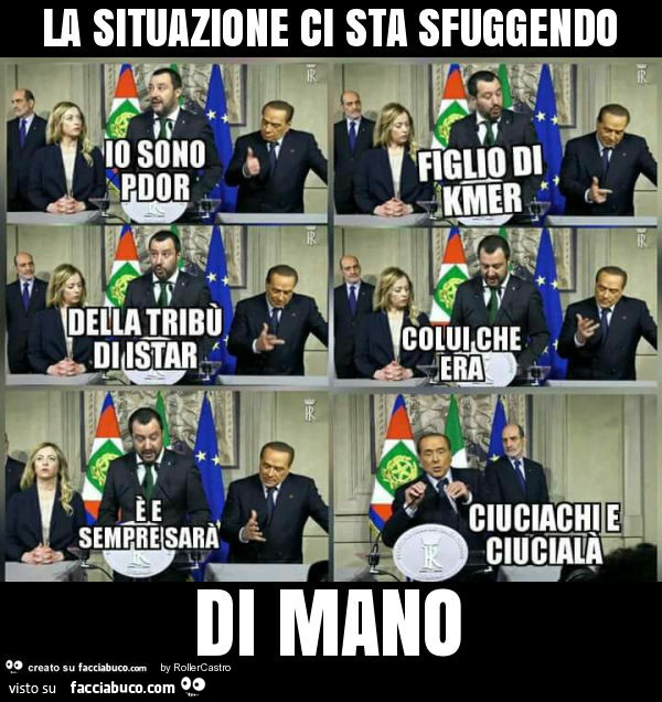 La situazione ci sta sfuggendo di mano