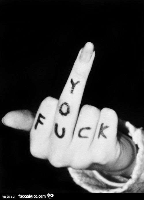 Dito medio fuck you