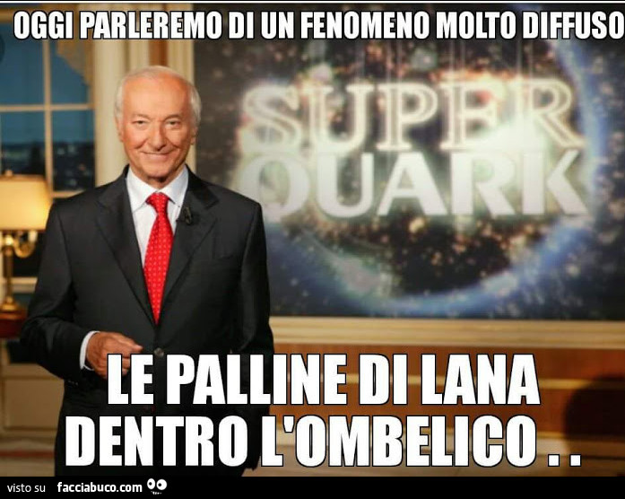 Oggi parleremo di un fenomeno molto diffuso. Le palline di lana dentro l'ombelico