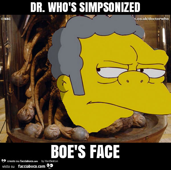 Dr. Whòs simpsonized boès face
