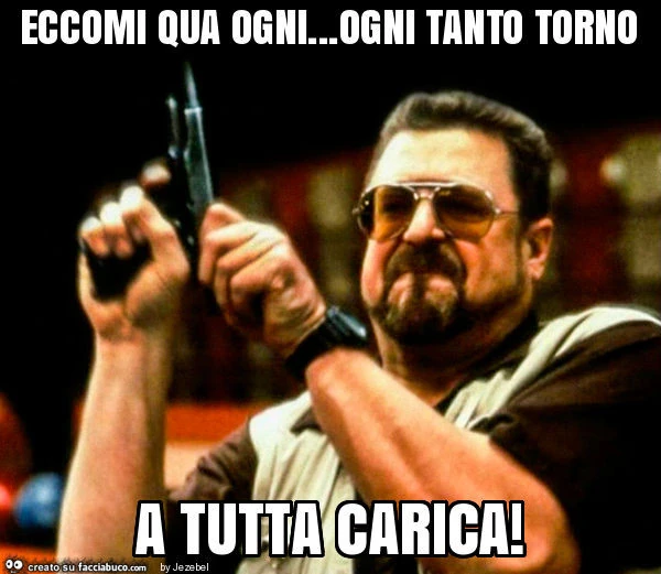 Eccomi qua ogni&hellip; ogni tanto torno a tutta carica