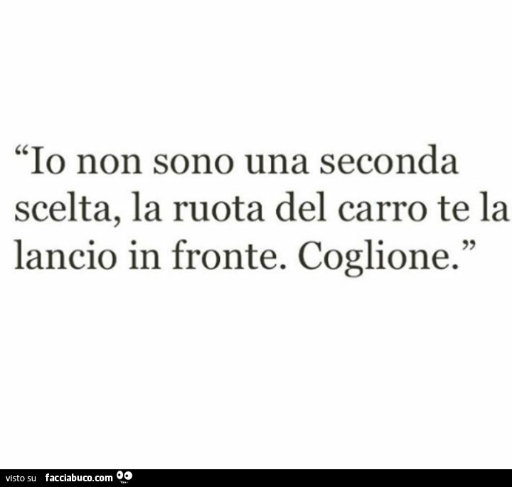 Seconda scelta Seconda scelta