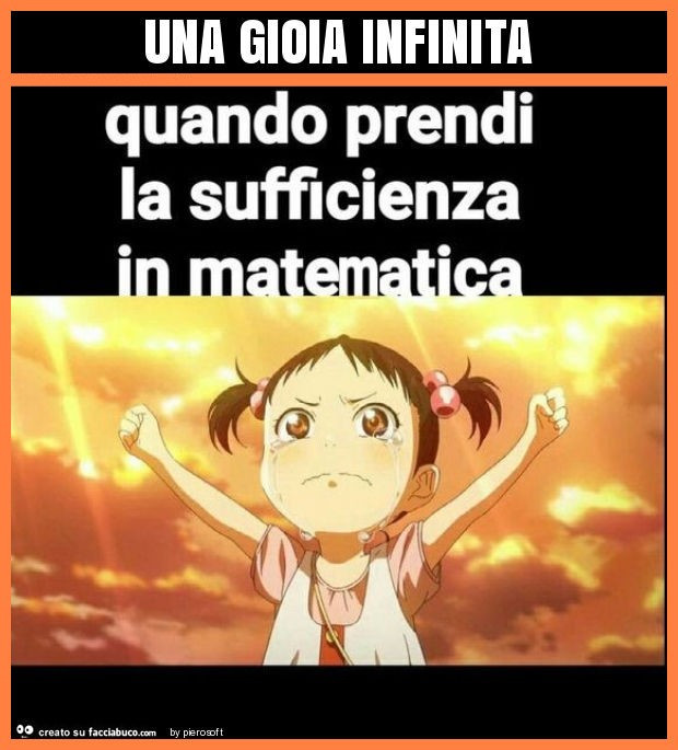 Una gioia infinita